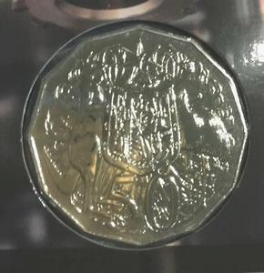 Moneda de 50 centavos australiana 2014 - escudo de armas - certificado de autenticidad - sin circular ex RAM conjunto como nuevo - Imagen 1 de 2