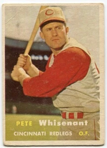 1957 Topps #373 Pete Whisenant Cincinnati Reds - Rookie Card - Picture 1 of 2