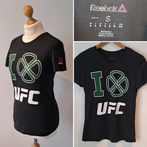 REEBOK I LOVE UFC SHAMROCK IRELAND WOMENS T-SHIRT SIZE SMALL CONOR McGREGOR - Picture 1 of 11
