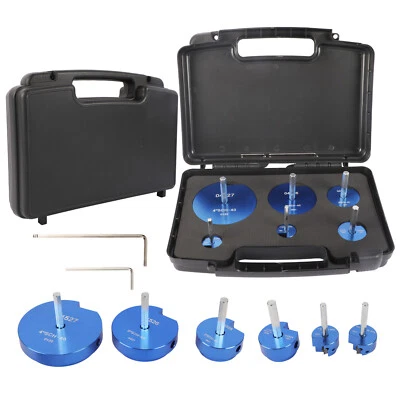 6PC Plastic PVC Pipe Fitting Reamer +2PC Hex Shaft For Exhaust Drain Water Pipes - Image 1 of 4