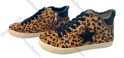 *Steve Madden Women's Savior Fashion Sneaker Leopard Print Calf Hair Size 6.5 - Image 1 of 4