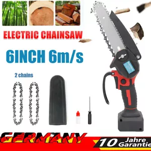 Für 18V Einhell Akku Kettensäge Mini Elektro Motorsäge Handkettensäge 6Zoll DHL - Bild 1 von 9