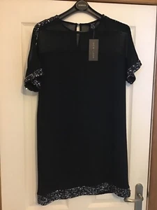 Lovely Christmas party dress, black, size 10. - Picture 1 of 7