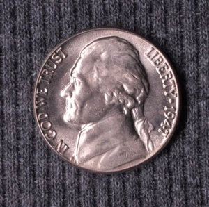 1947 D 5C Jefferson Nickel choice-gem BU free shipping #2 - Picture 1 of 2
