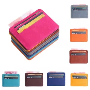 RFID Blocking LEATHER Womens Mens Wallet Purse Slim ID Credit Card Holder - Picture 1 of 33