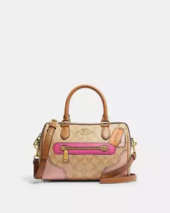 Neu mit Etikett Coach CH168 Rowan Umhängetasche aus charakteristischem Canvas Trompe L'oeil-Druck khaki - Bild 1 von 5