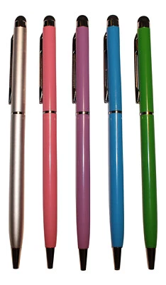 5x Touchpen Kugelschreiber Touchscreen kapazitiv Tablet 2in1 Stylus Slim Pen - Bild 1 von 4