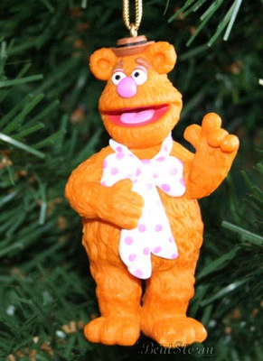 Personalizado NUEVO Disney MUPPETS FOZZIE BEAR Corbata a Lunares Adorno de Navidad PVC NUEVO Foto 1 de 2