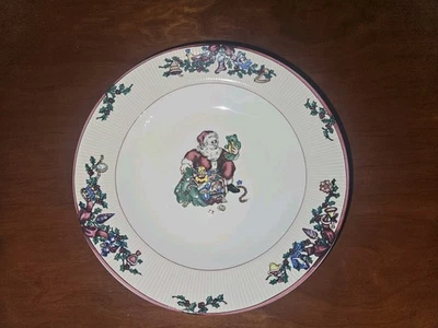 Fitz & Floyd Christmas Santa's List Set Of 4 Soup Bowls - Image 1 of 4