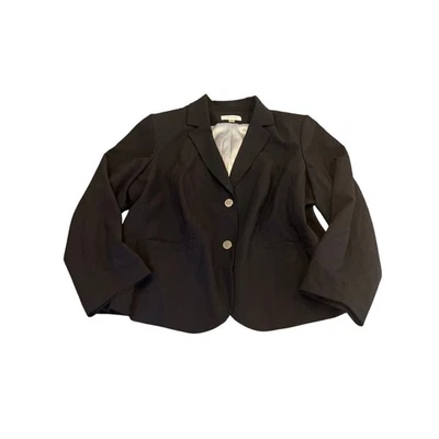 Calvin Klein Mujer Traje Blazer Chaqueta Talla 22W Negro Foto 1 de 4