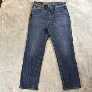 American Eagle Men's 32x32 Loose Jeans Dark Wash High Rise Denim - Picture 1 of 8