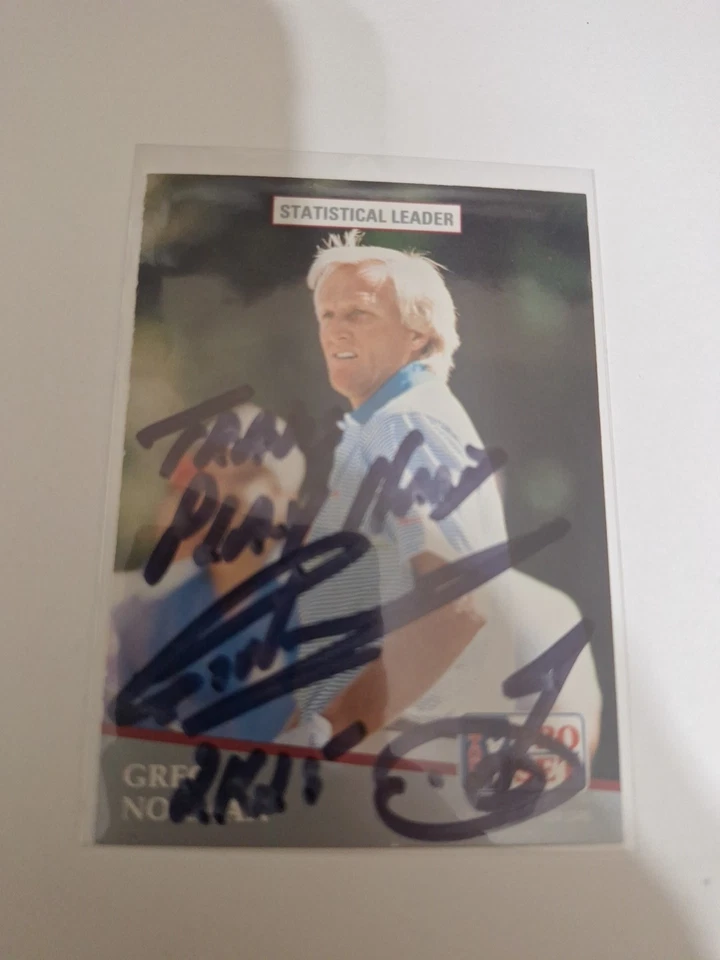 Tarjeta de autógrafo de Greg Norman Foto 1 de 1