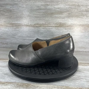 Dansko Camdyn Burnished Gray Leather Slip On Heeled Shoes Size EU 39 US 8.5 - Picture 1 of 8