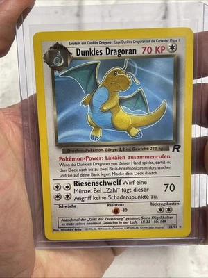 Pokemon Dunkles Dragoran #22/82 German Team Rocket Dark Dragonite NM Non Holo - Image 1 of 3