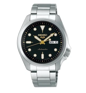 Reloj automático de acero inoxidable con esfera negra para hombre Seiko 5 SRPE57K1 - Imagen 1 de 1
