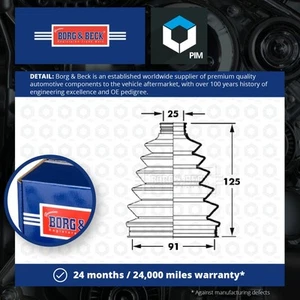 CV Joint Boot fits HONDA ACCORD CL7, CM1 2.0 Front Outer 03 to 08 C.V. B&B New - Picture 1 of 2
