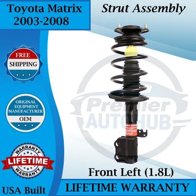 Puntal delantero izquierdo Monroe OEM para Toyota Matrix 2003-2008 1,8 L garantía de por vida Foto 1 de 4