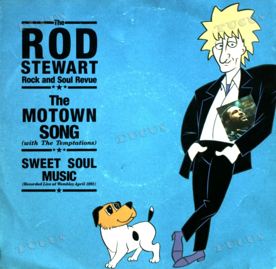 The Rod Stewart With The Temptations - The Motown Song 7in 1991 (VG+/VG+) '* - Image 1 of 1