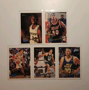 Topps Rookie Lot Antonio Mcdyess Kurt Thomas Joe Smith Brent Barry NBA RC - Bild 1 von 2