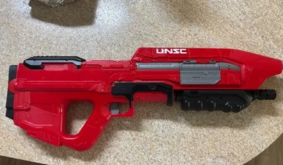 BoomCo Halo MA5 Red Assault Rifle UNSC Dart Gun Master Chief NO Clip NO Darts - Image 1 of 4