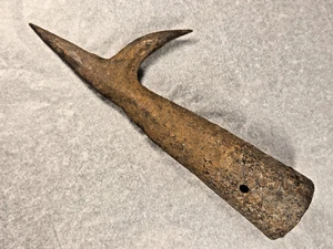 Herramienta de mano de molino de río de colección/antigua cabeza de poste de lucio tronco de registro de espiga - Imagen 1 de 9