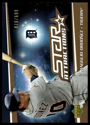 2006 Upper Deck #SA-MO Magglio Ordonez Star Attractions Gold #/699 - Image 1 of 2