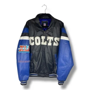 Indianapolis Colts Super Bowl Champions Lederjacke NFL Gr. Herren XL - Bild 1 von 5