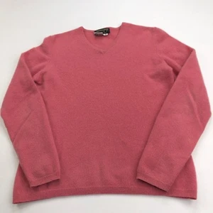 Maglione pullover donna scollo a V Country Shop cashmere medio rosa - Foto 1 di 7