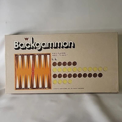 Vintage WHITMAN Backgammon Set Year 1973 Made In USA Complete - Image 1 of 4