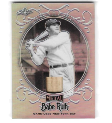 BABE RUTH 2019 Leaf Metal Bat Relic Card "The Bambino" #8 of only 10! 🔥🔥🔥 - Image 1 of 2