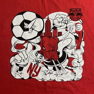 Adult XL Red Bull New York T-Shirt Soccer Design - Picture 1 of 6