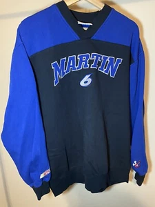 Vtg Mark Martin #6 NASCAR Racing Sweatshirt Large Crew Neck Embroidery - Picture 1 of 4