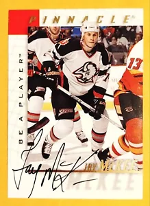 JAY MCKEE 1997-98 PINNACLE BE A PLAYER #122 AUTO BUFFALO SABRES NM-MT A2 - Picture 1 of 2