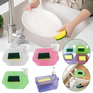 Sponge Refill Box Kitchen Dishwashing Liquid Press Manual Dispenser` Box E7 V7H6 - Picture 1 of 18
