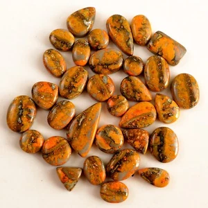Lote de 32 piezas de cabujón de piedras preciosas de jaspe abejorro natural de 179 quilates 22x11-8x8 mm #13470 - Imagen 1 de 8