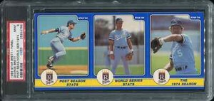 PSA 9 MINT 1984 STAR GEORGE BRETT COMPLETE PANEL 53766 ROYALS B224