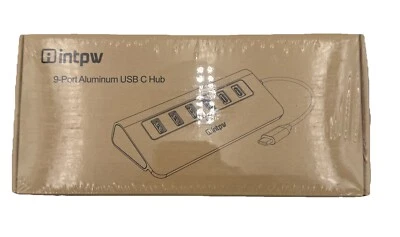 Hub USB alimentato 9 porte USB 3.0 5Gbps porte dati NUOVO SIGILLATO trasferimento veloce - Immagine 1 di 2