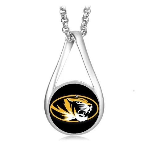 Missouri Tigers Womens Sterling Silver Necklace University Of Gift D28B Cover