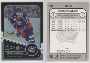 2011-12 O-Pee-Chee Rainbow Foil Black Border /100 Derick Brassard #248