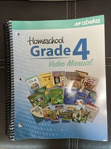 Abeka Grade 4 Video Manual Homeschool 4th grade ~ Spiral bound - Picture 1 of 2