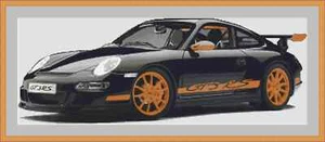 Porsche 911 Car Cross Stitch Kit - Picture 1 of 2