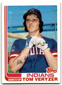 1982 Topps Tom Veryzer Cleveland Indians #387