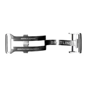 Breitling Hebilla de Despliegue de Acero Inoxidable 14mm para Correa de Cuero A14D - Imagen 1 de 1