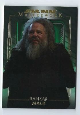 2020 STAR WARS MASTERWORK #12 RANZAR MALK #/99 GREEN #52/99 - Image 1 of 2