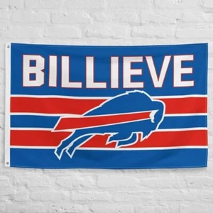Buffalo Bills 3x5 ft Flag Billieve Wall Decor Man Cave Banner - Picture 1 of 1