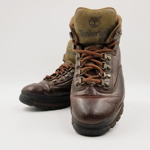 Stivali da trekking vintage Timberland Euro Hiker in pelle da donna taglia 7 M marroni impermeabili