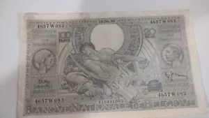 BELGIUM - 1938 100 Francs Circulated Banknote - Picture 1 of 2