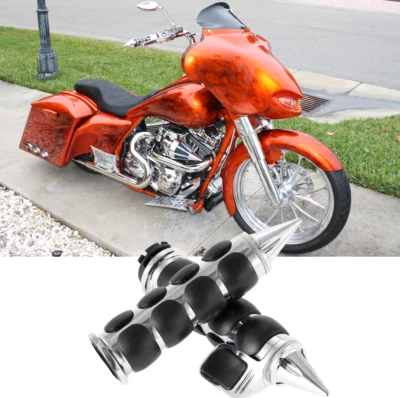 Empuñaduras de manillar de motocicleta de 1" para Harley Davidson Iron 1200 883 Sportster Foto 1 de 4