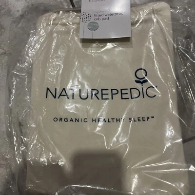 Naturepedic Organic Fitted Waterproof Crib Pad, - Image 1 of 4