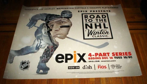 NHL WINTER CLASSIC WASHINGTON CAPITALS vs BLACKHAWKS Alex Ovechkin 5ft POSTER Cover